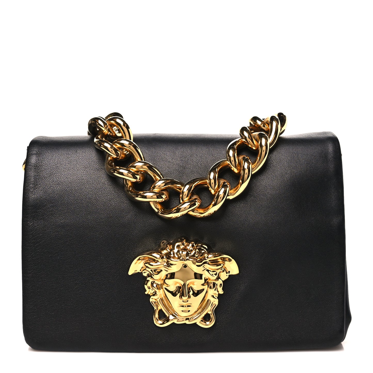 Nappa Palazzo Sultan Shoulder Bag Black