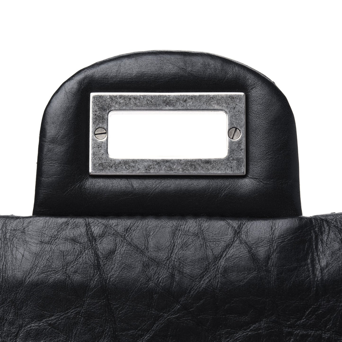 Aged Calfskin Quilted 2.55 Reissue 227 Flap Black