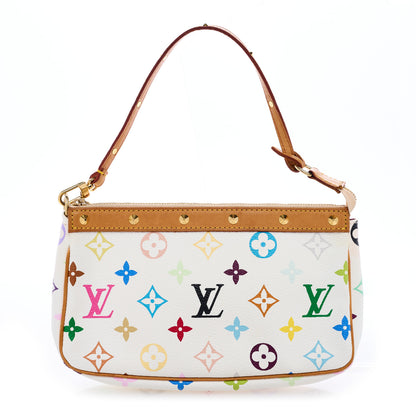 Louis Vuitton Monogram Multicolor Pochette Accessories White 1 of 8