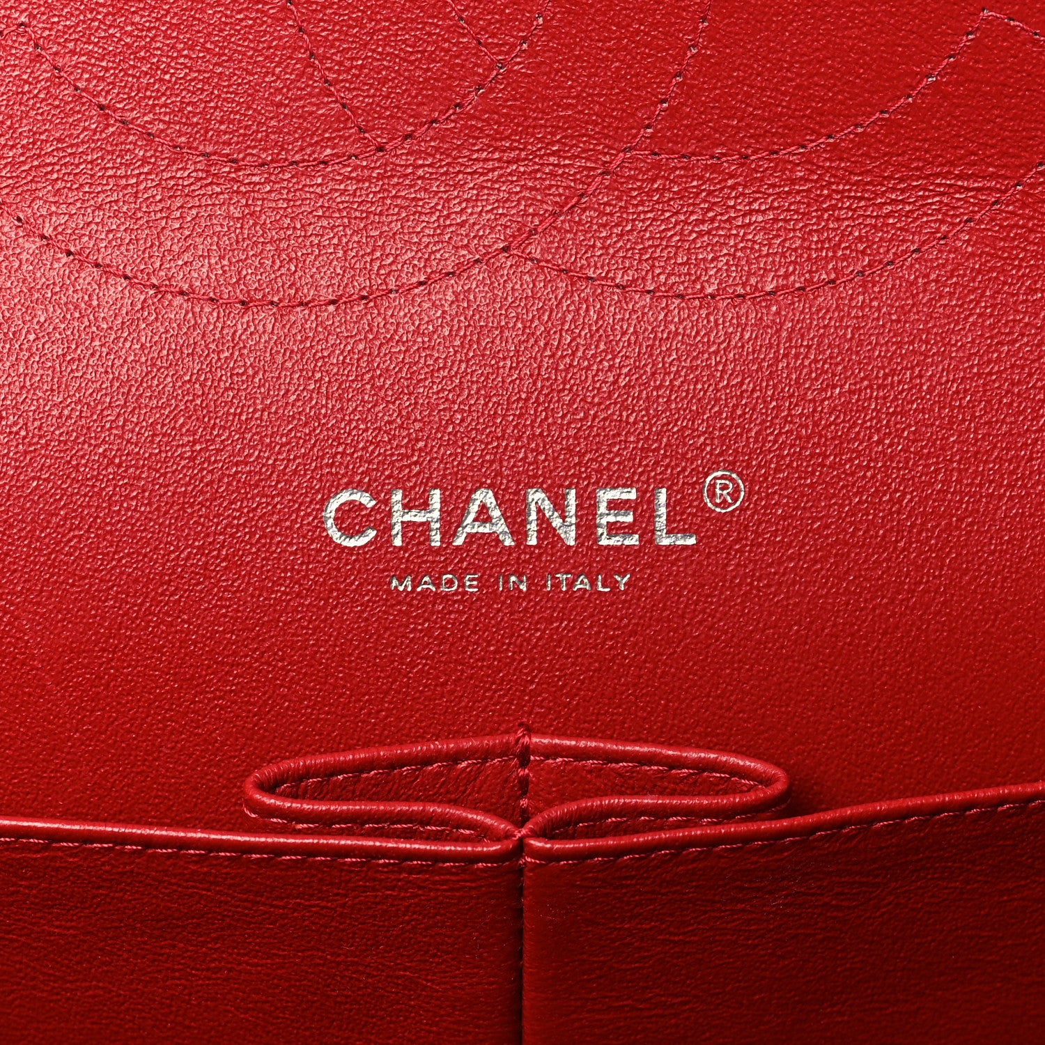 Chanel Caviar Quilted Jumbo Double Flap Red 6 of 9