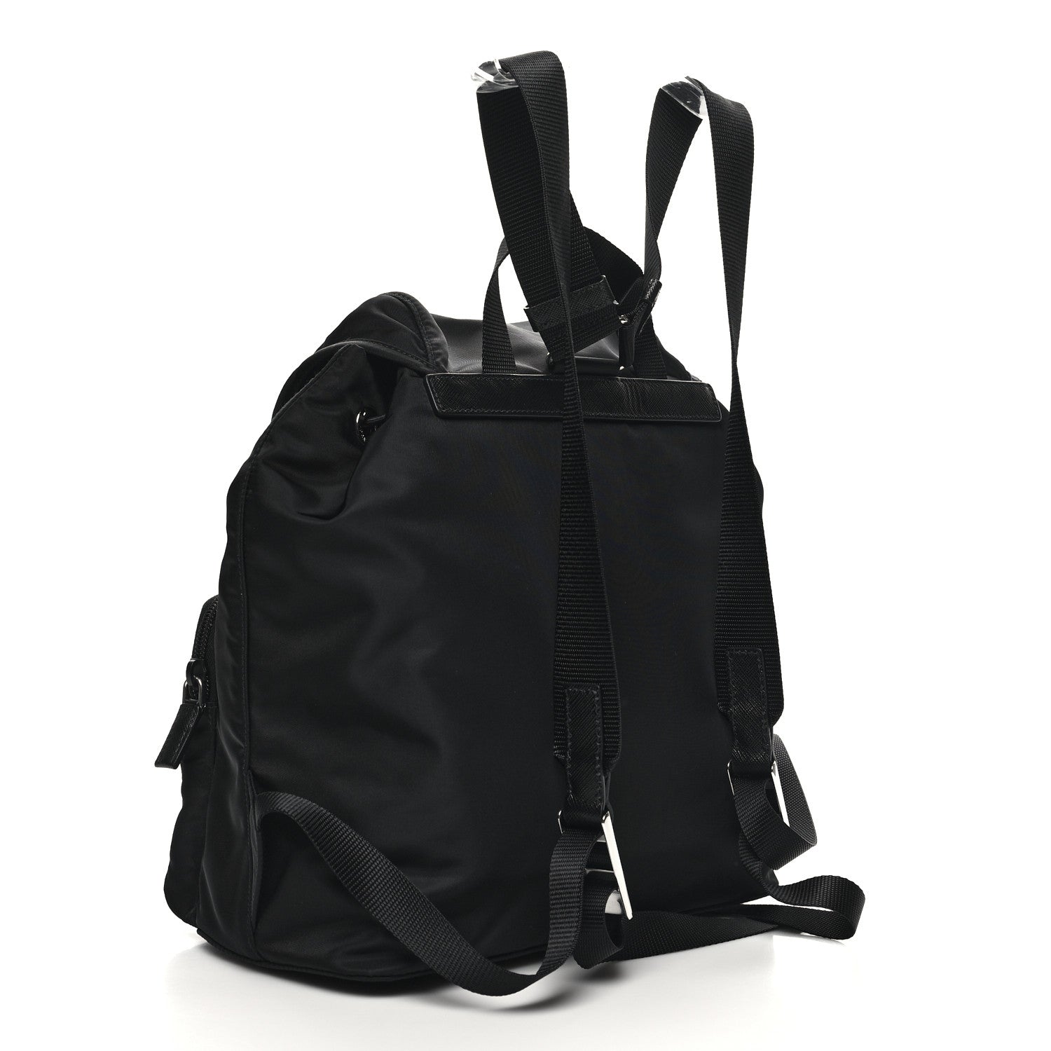 Prada Tessuto Nylon Saffiano Vela Backpack Black 3 of 9