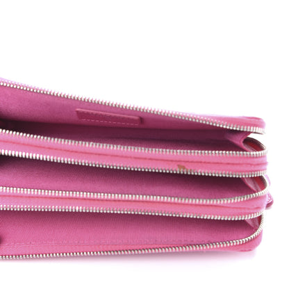 Chanel Caviar Quilted Triple Zipper Wallet Pink 5 of 13