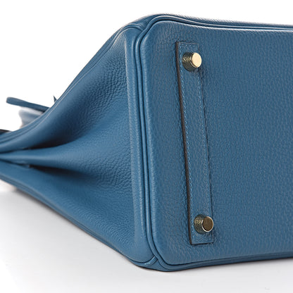 Hermes Togo Birkin 30 Cobalt 10 of 12