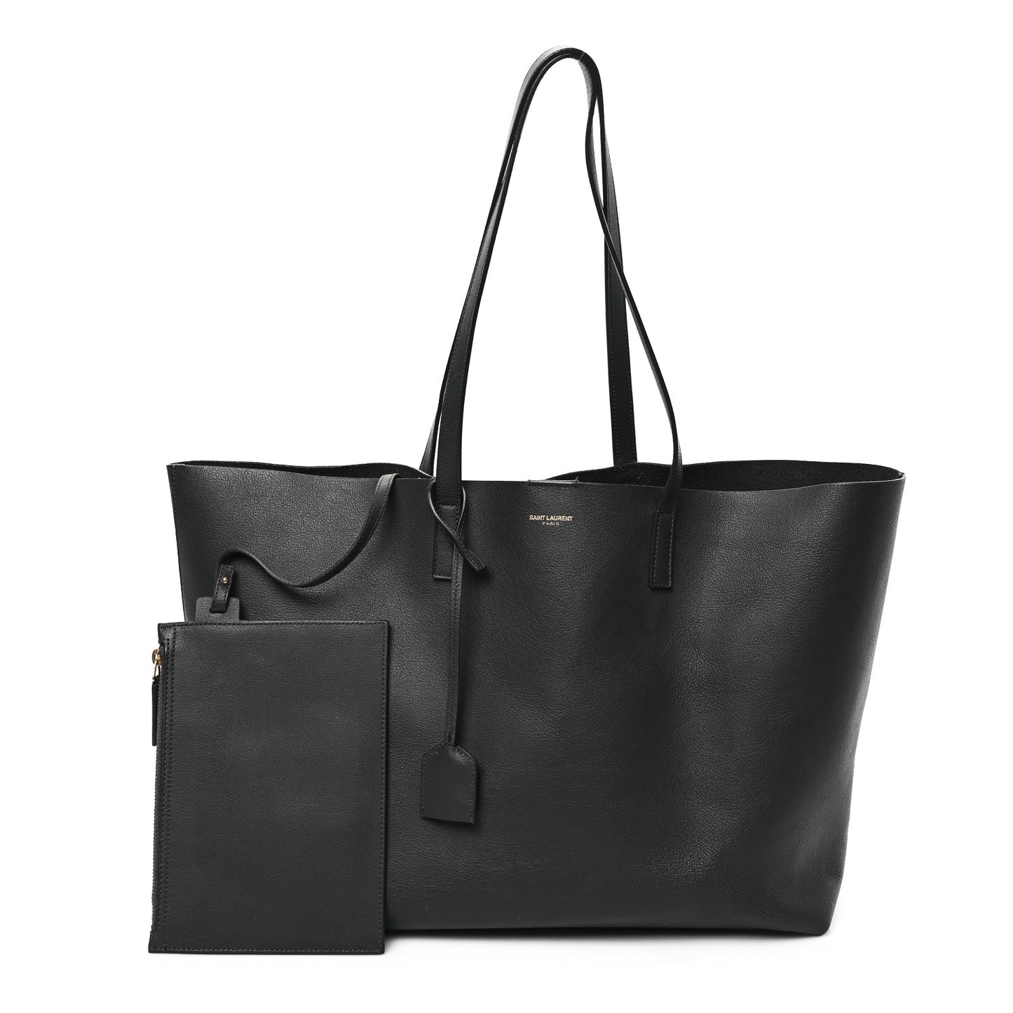 Calfskin Large Shopping Tote Coal