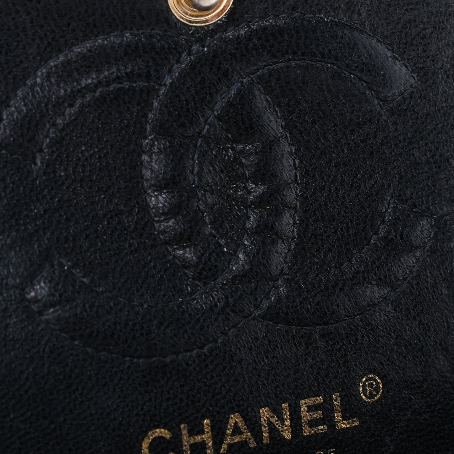 Caviar Quilted Small Double Flap Black