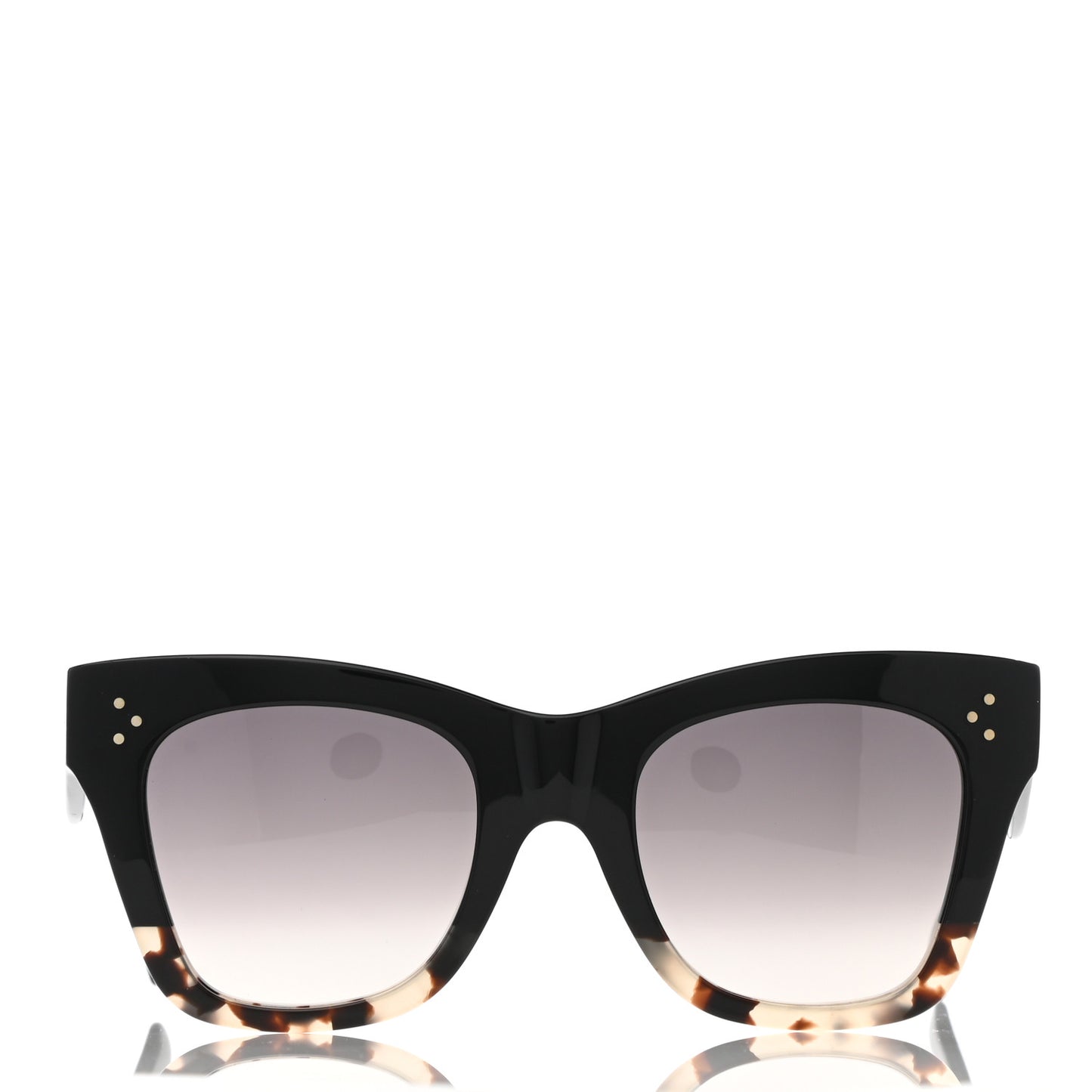 Acetate Cat Eye Sunglasses CL40004I Havana Black