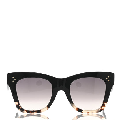 Celine Acetate Cat Eye Sunglasses CL40004I Havana Black 2 of 8