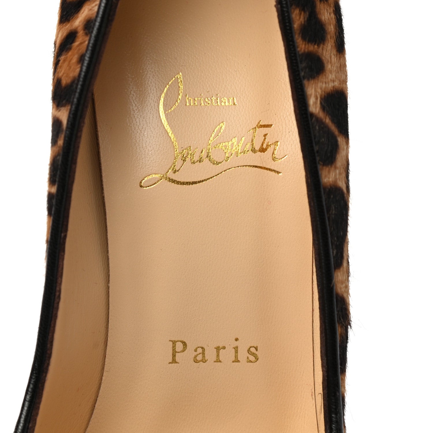 Christian Louboutin Pony Hair Jaguar Print Alta Vicky 160 Pumps 35.5 Brown 7 of 8