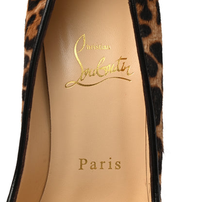 Christian Louboutin Pony Hair Jaguar Print Alta Vicky 160 Pumps 35.5 Brown 7 of 8