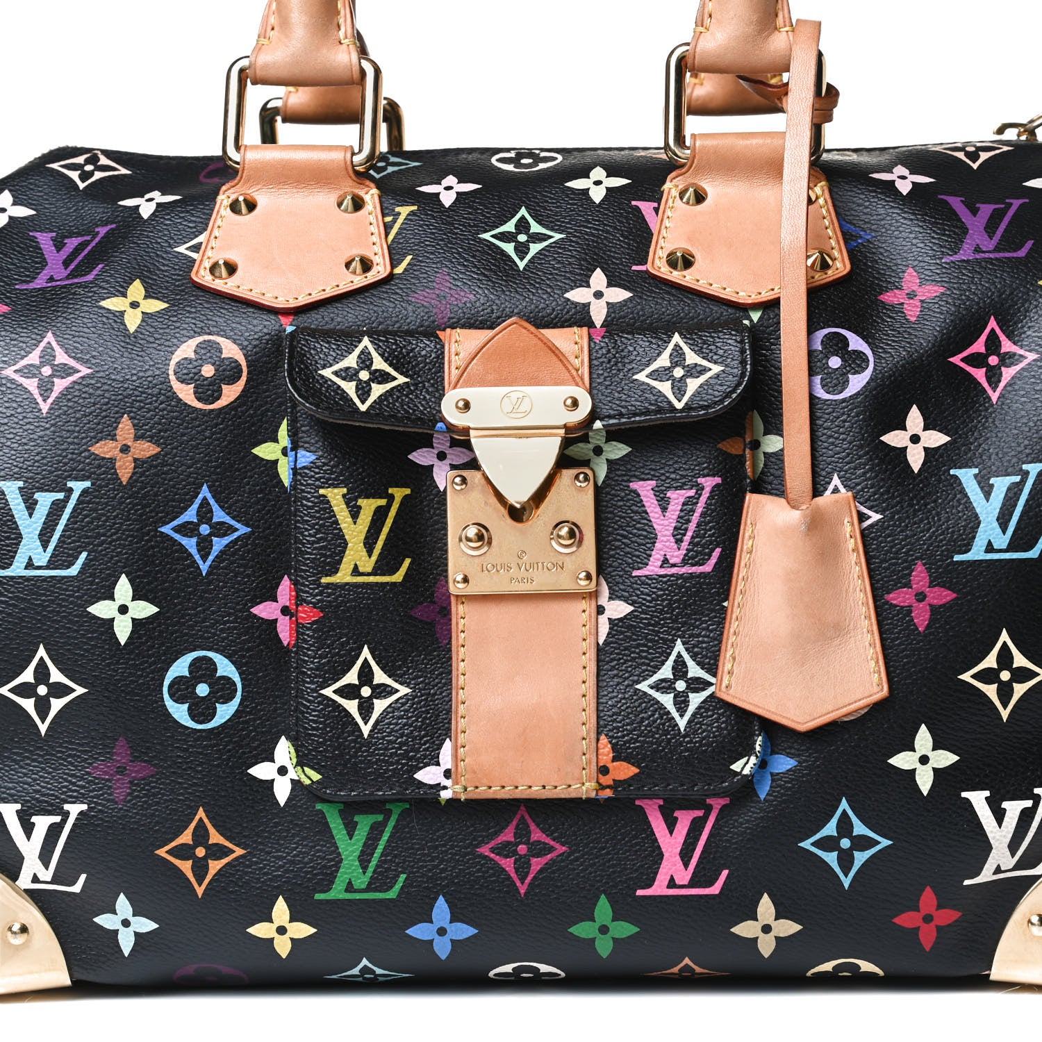 Louis Vuitton Monogram Multicolor Speedy 30 Black 7 of 15