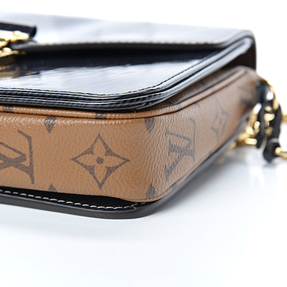 Louis Vuitton Shiny Epi Reverse Monogram Pochette Metis Mini Marine 8 of 10