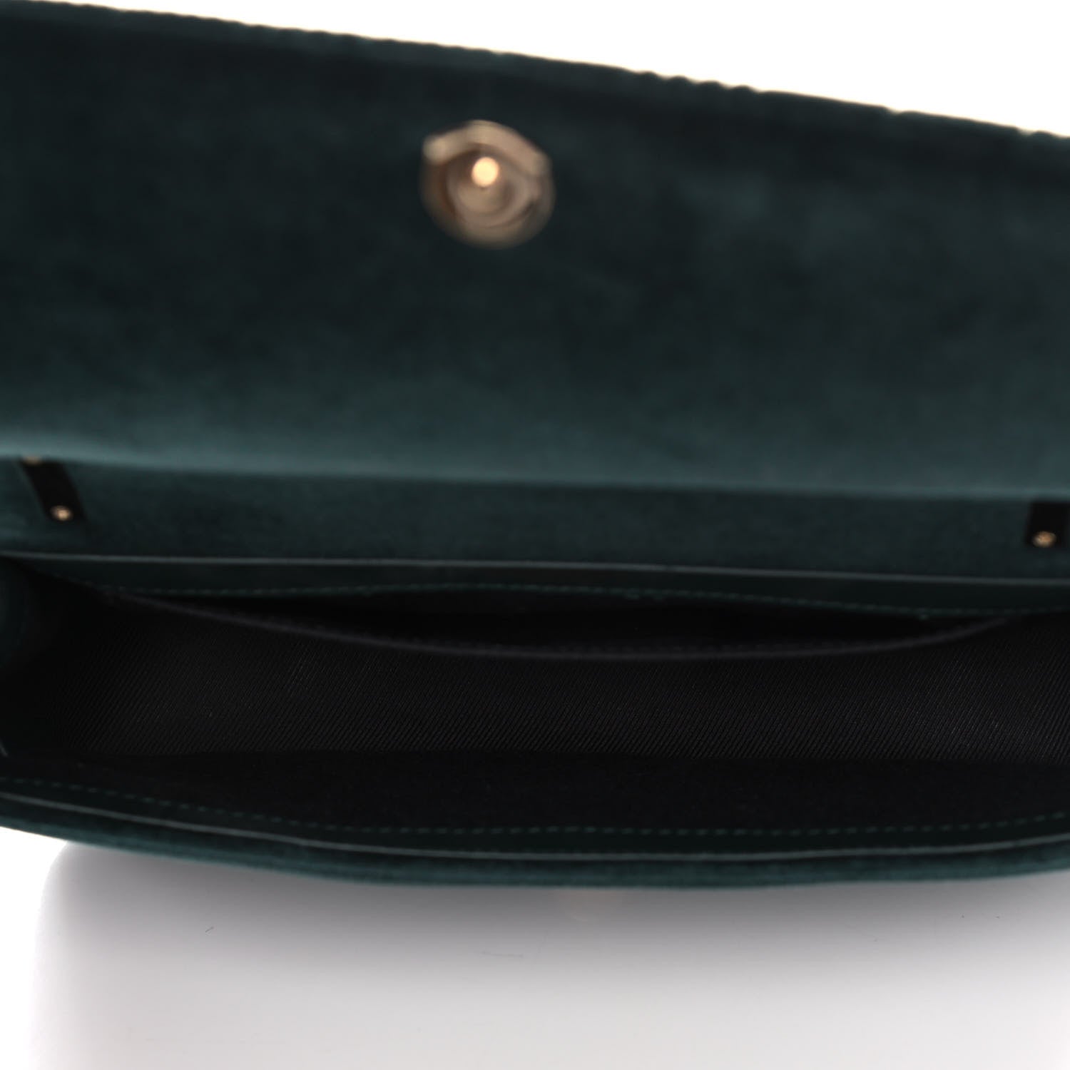 Burberry Velvet Quilted Small Lola Bag Dark Green 5 of 13