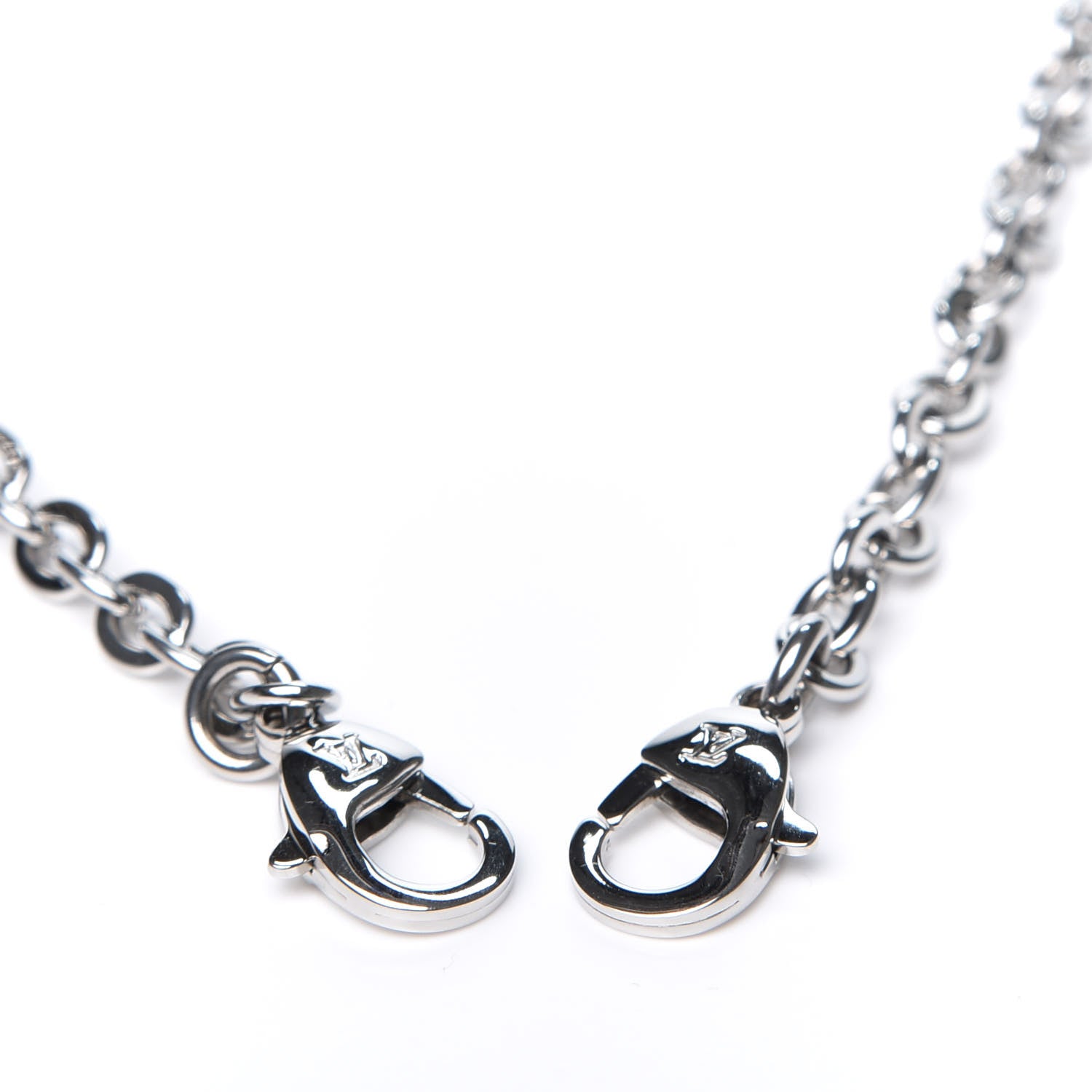Louis Vuitton Felicie Chain Long Shoulder Strap Silver 3 of 3