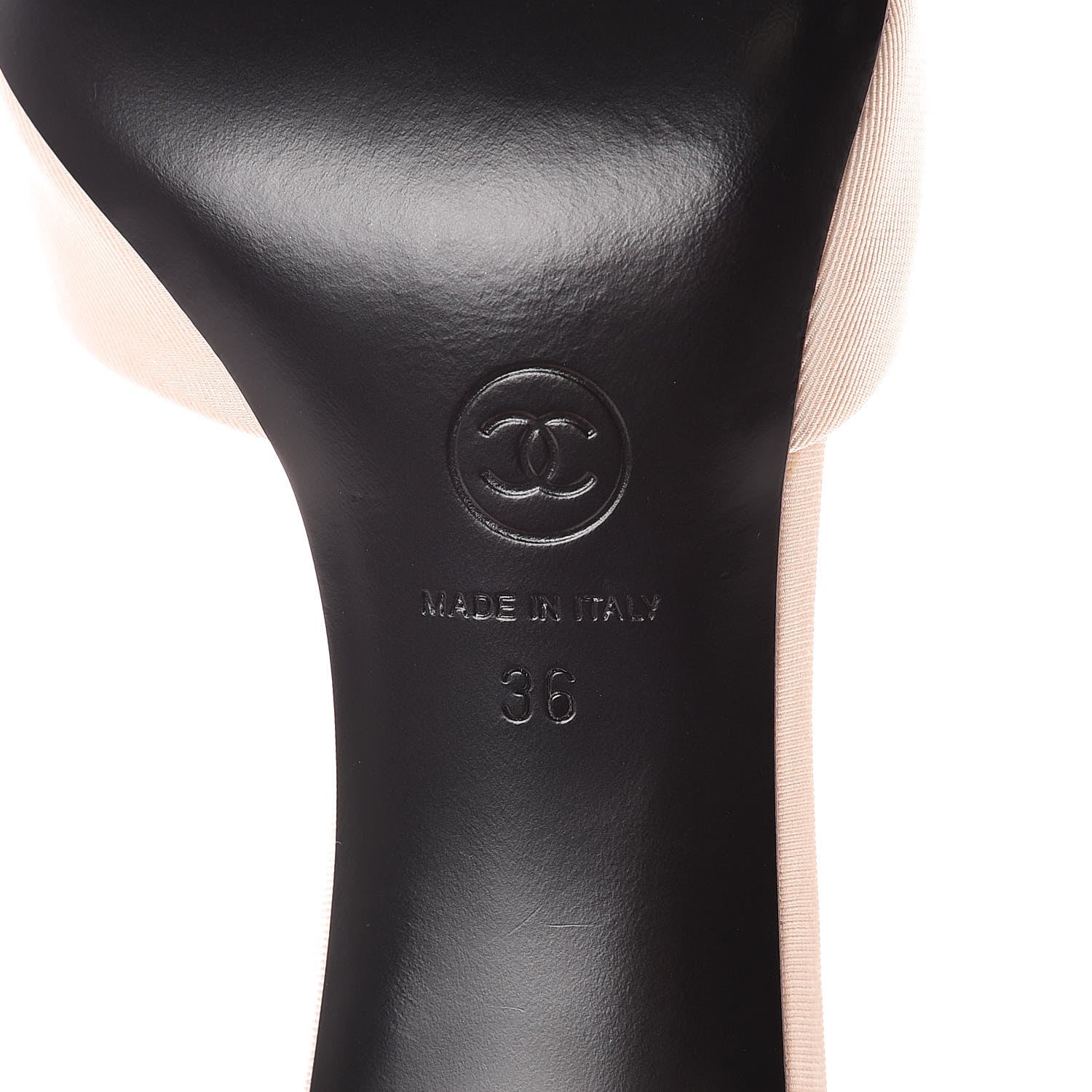 Chanel Grosgrain Lambskin CC Mules 36 Light Pink 7 of 10