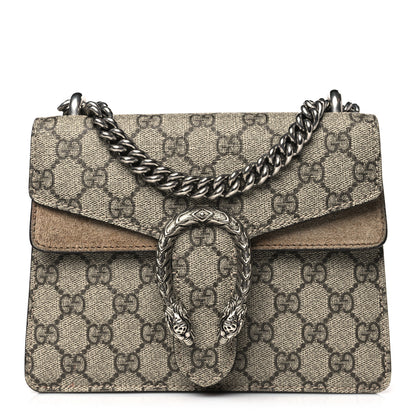 Gucci GG Supreme Monogram Mini Dionysus Shoulder Bag Taupe 1 of 9