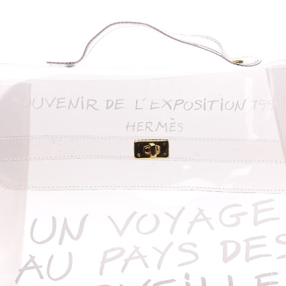 Hermes Vinyl Souvenir De L'Exposition Kelly Transparent 9 of 10