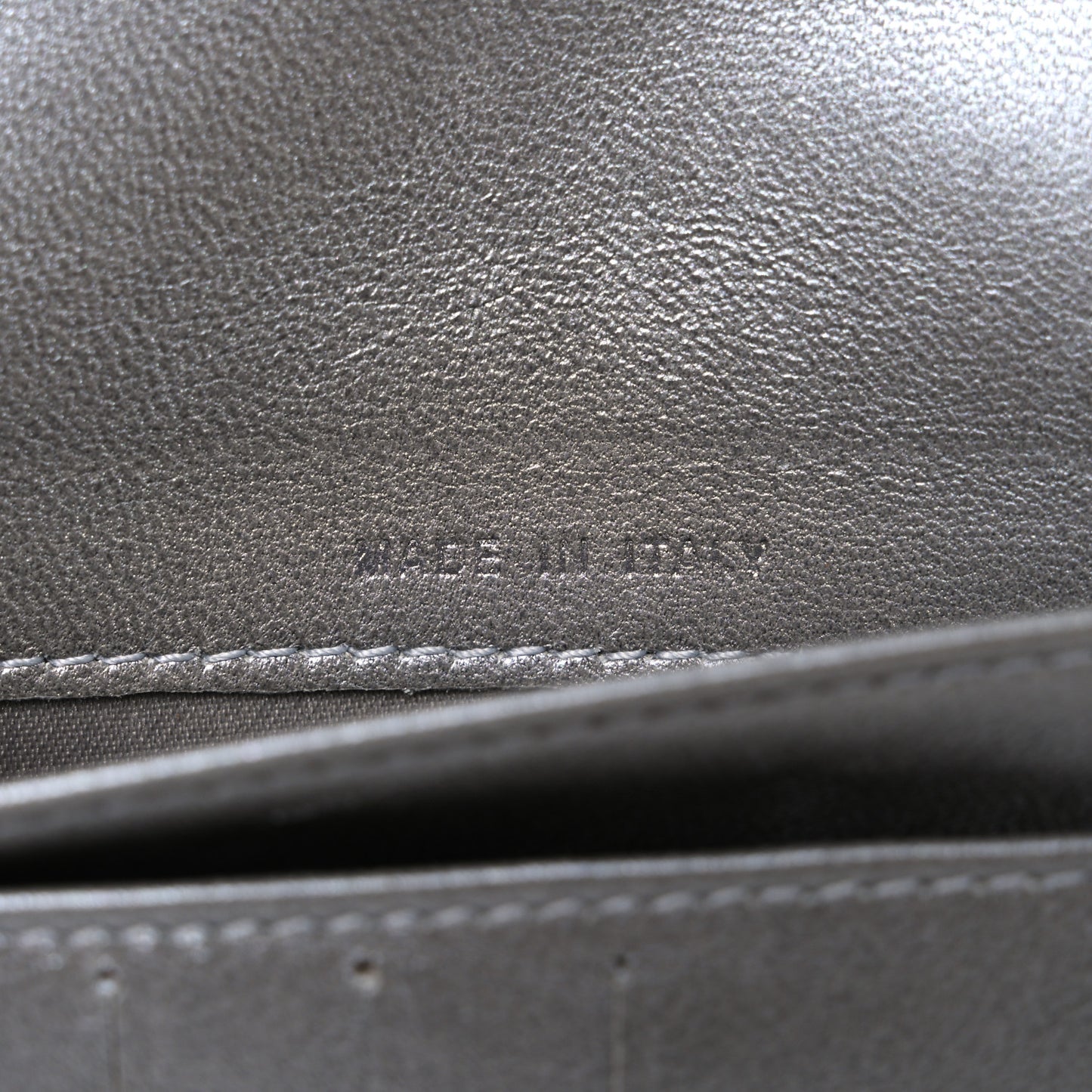 Lambskin Camellia Embossed Zip Around Organizer Wallet Black