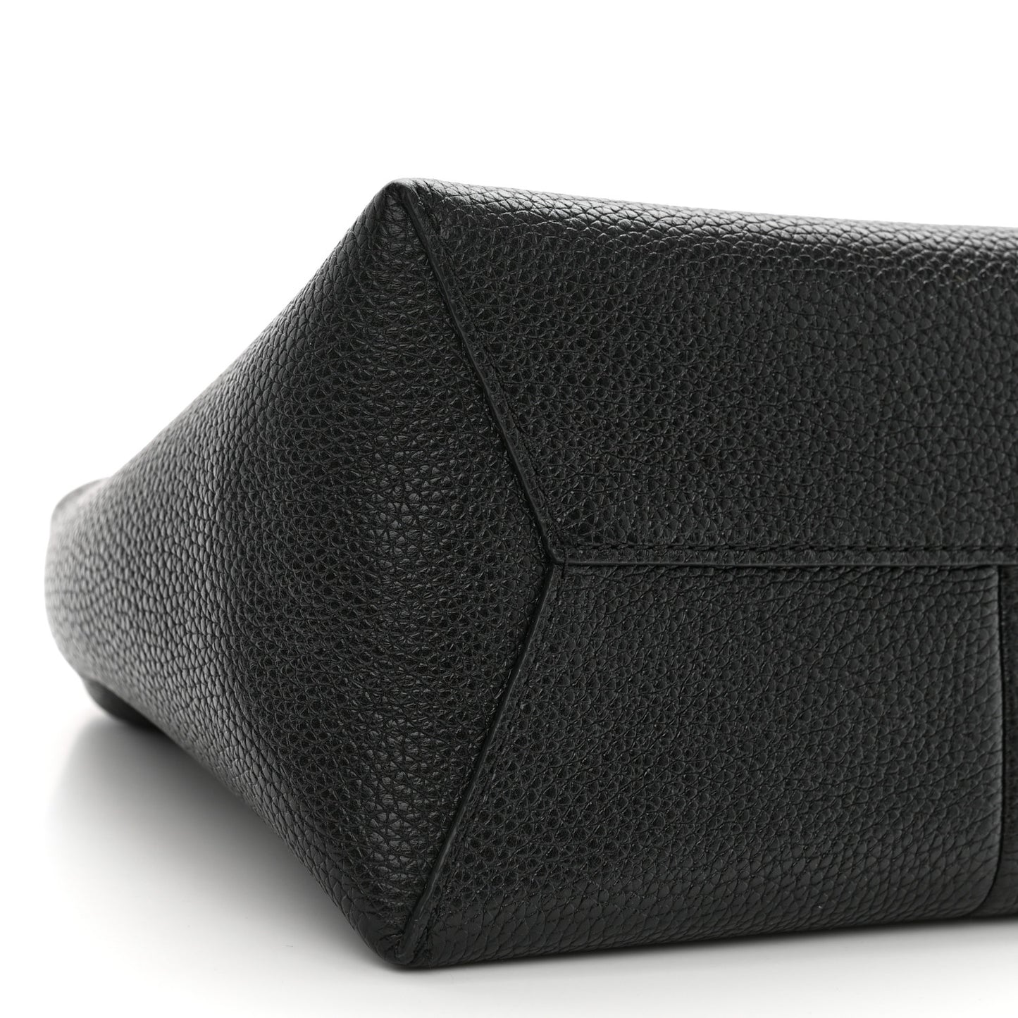 Grained Calfskin Mini The Sack Bag Black