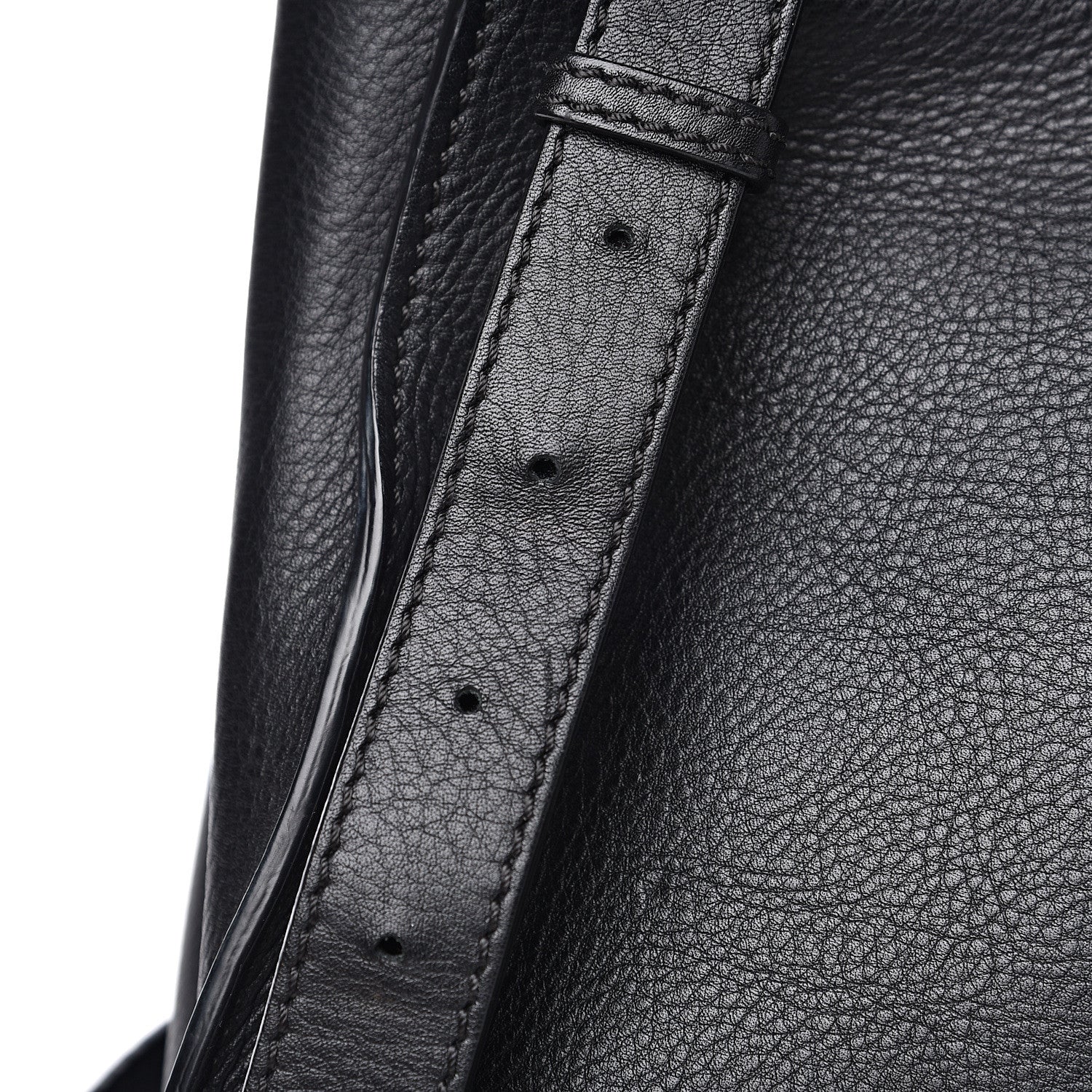 Fendi Vitello Seta Shiny Nappa Medium Peekaboo Iconic Satchel Black 12 of 12