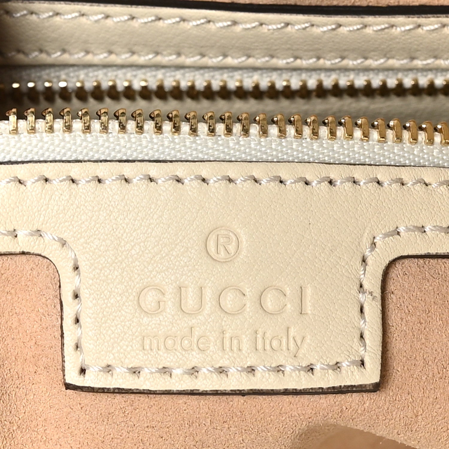 Gucci GG Supreme Monogram Medium Padlock Tote White 6 of 11