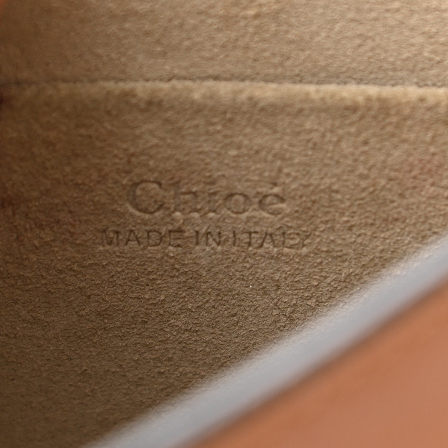Calfskin Suede Small Nile Bracelet Bag Caramel