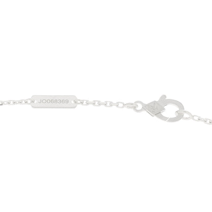 Van Cleef & Arpels 18K White Gold Guilloche Vintage Alhambra Pendant Necklace 4 of 6