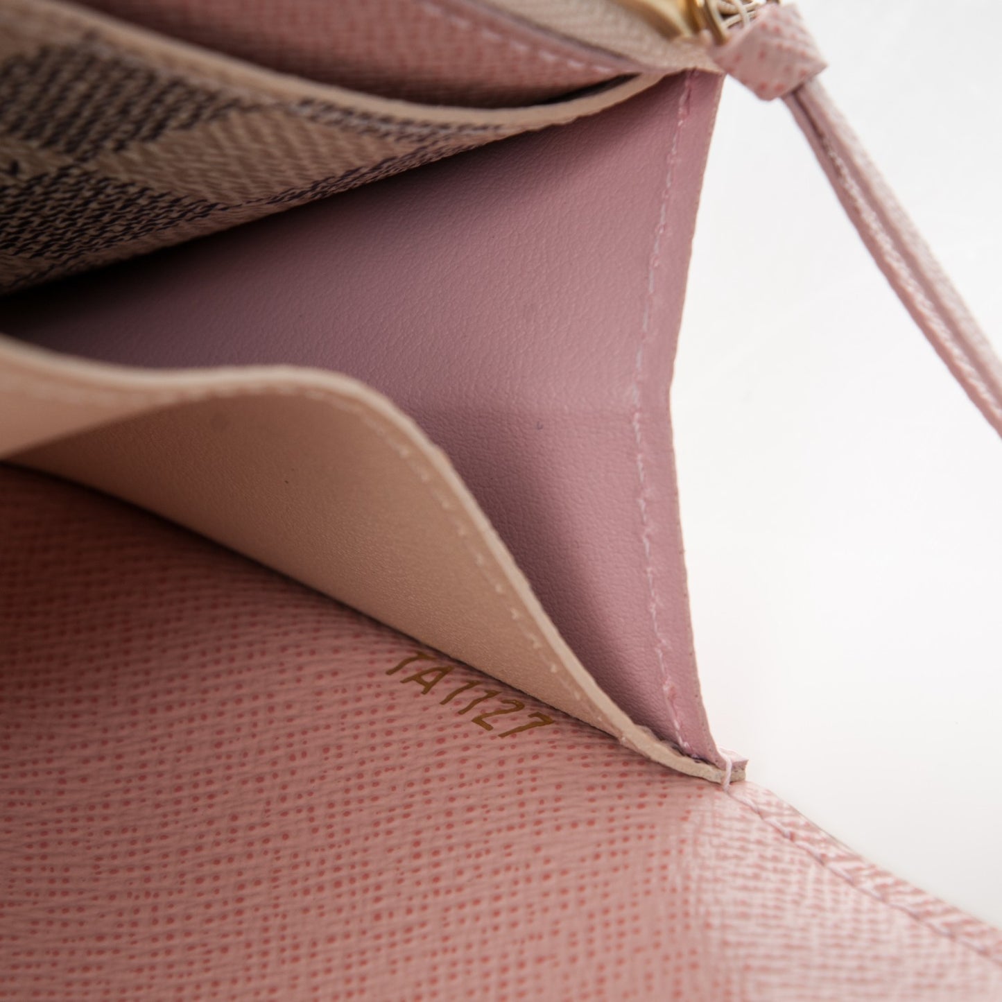 Damier Azur Emilie Wallet Rose Ballerine