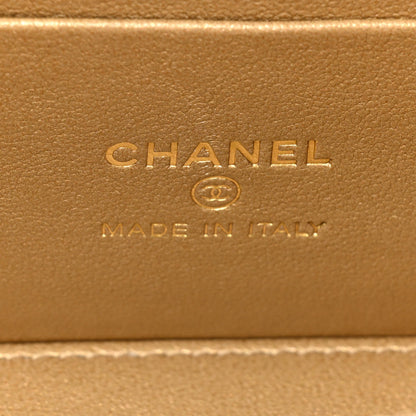 Chanel Lambskin Resin Quilted Vanity Case With Chain White 6 of 19