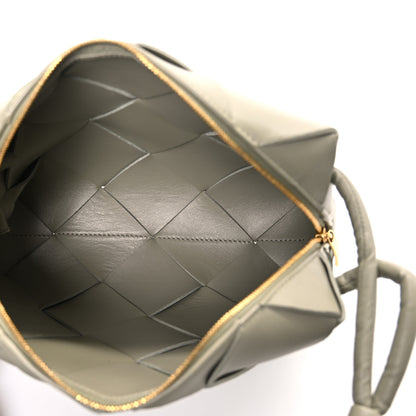 Bottega Veneta Lambskin Maxi Intreccio Small Cassette Camera Bag Travertine 5 of 9