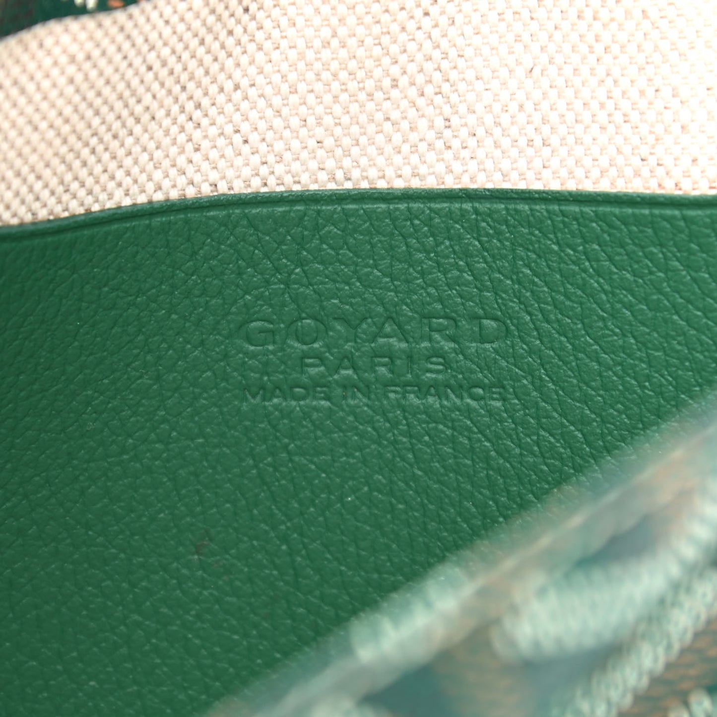 Goyardine Plumet Wallet Clutch Green