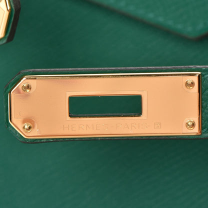 Hermes Epsom Birkin 30 Vert Vertigo 13 of 29