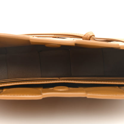 Bottega Veneta Calfskin Maxi Intrecciato Cassette Pouch On Strap Camel 5 of 8