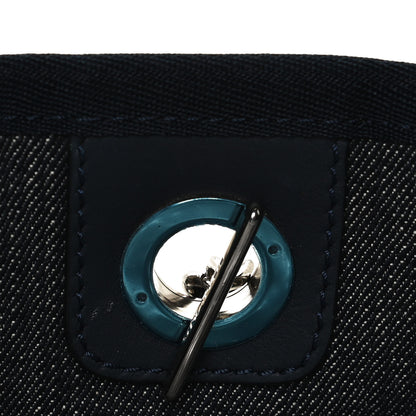 Chanel Denim Small Deauville Tote Dark Blue 14 of 14