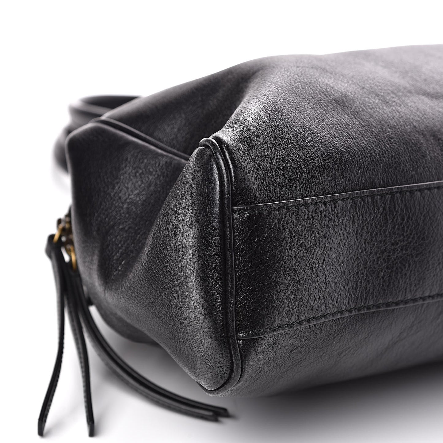 Calfskin Large Re(Belle) Top Handle Bag Black