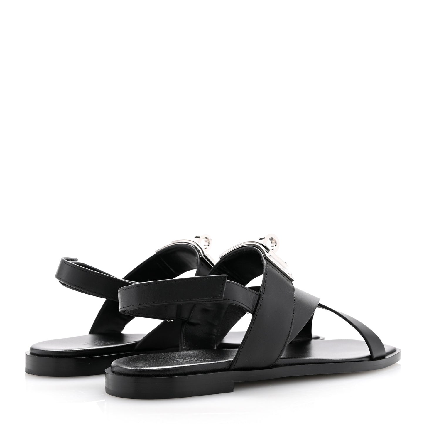 Calfskin Womens Ines Sandals 38 Black