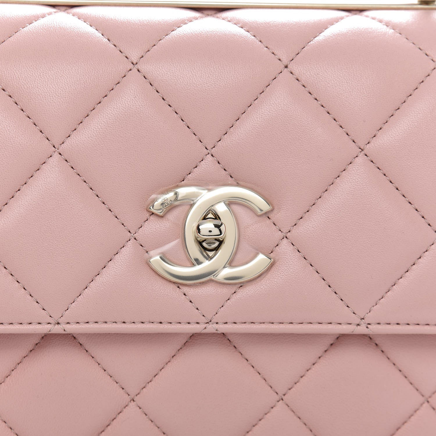 Chanel Lambskin Quilted Small Trendy CC Flap Dual Handle Bag Pink 12 of 13