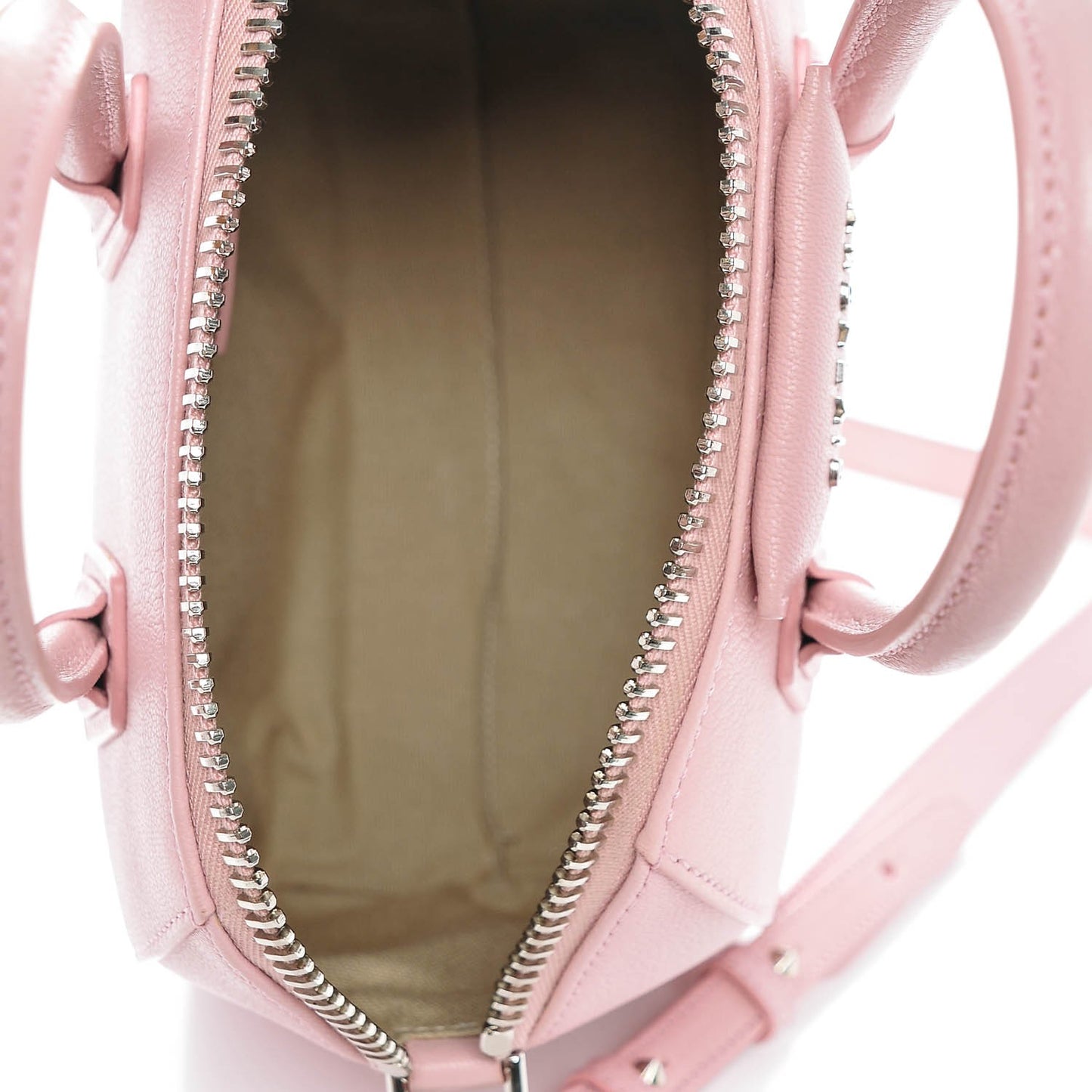 Sugar Goatskin Mini Antigona Pale Pink