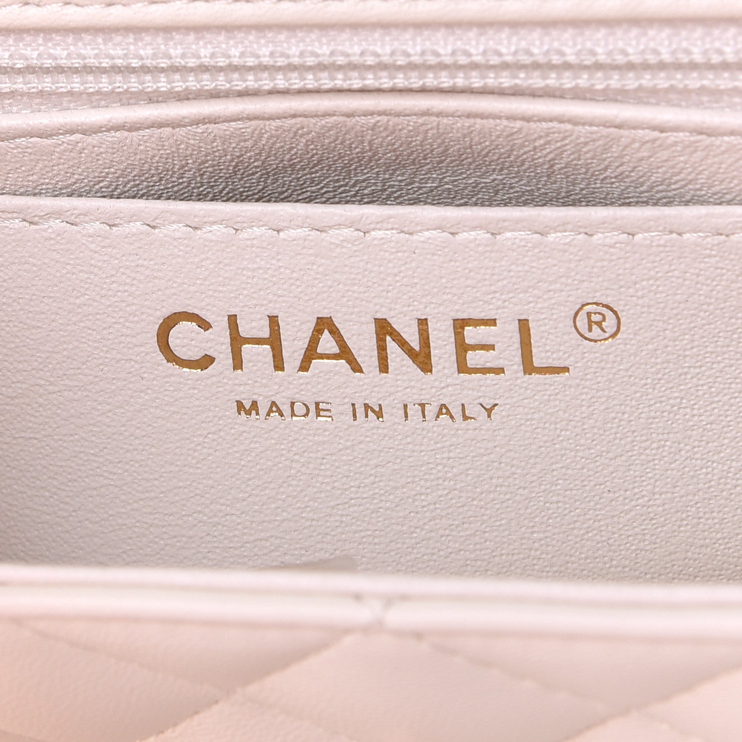 Chanel Lambskin Quilted Mini Rectangular Flap White 7 of 8