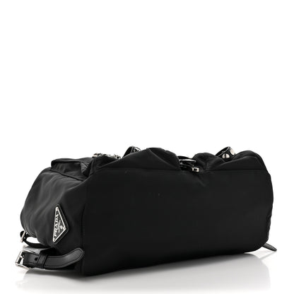 Prada Nylon New Vela Studded Backpack Black 4 of 9
