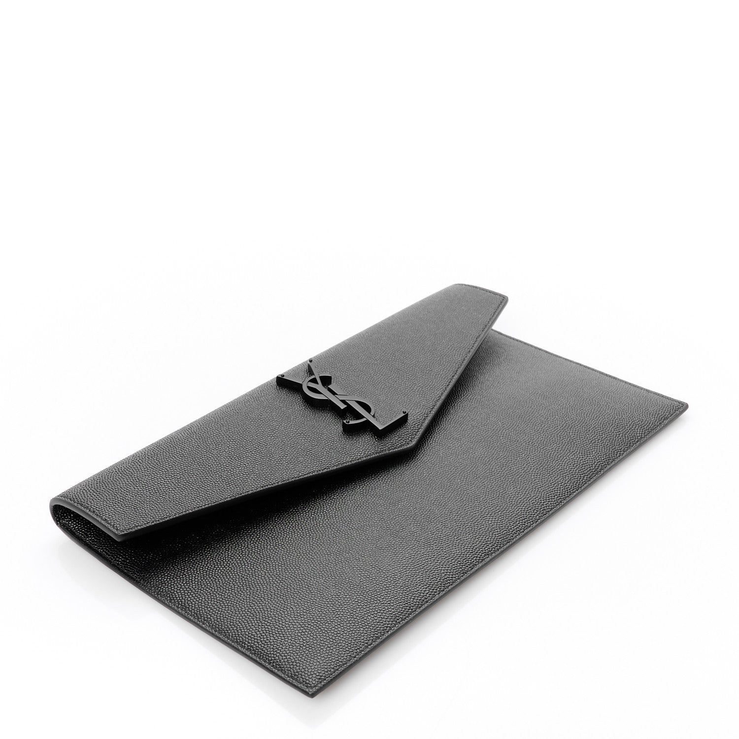 Saint Laurent Grain De Poudre Monogram Uptown Pouch Black 4 of 8