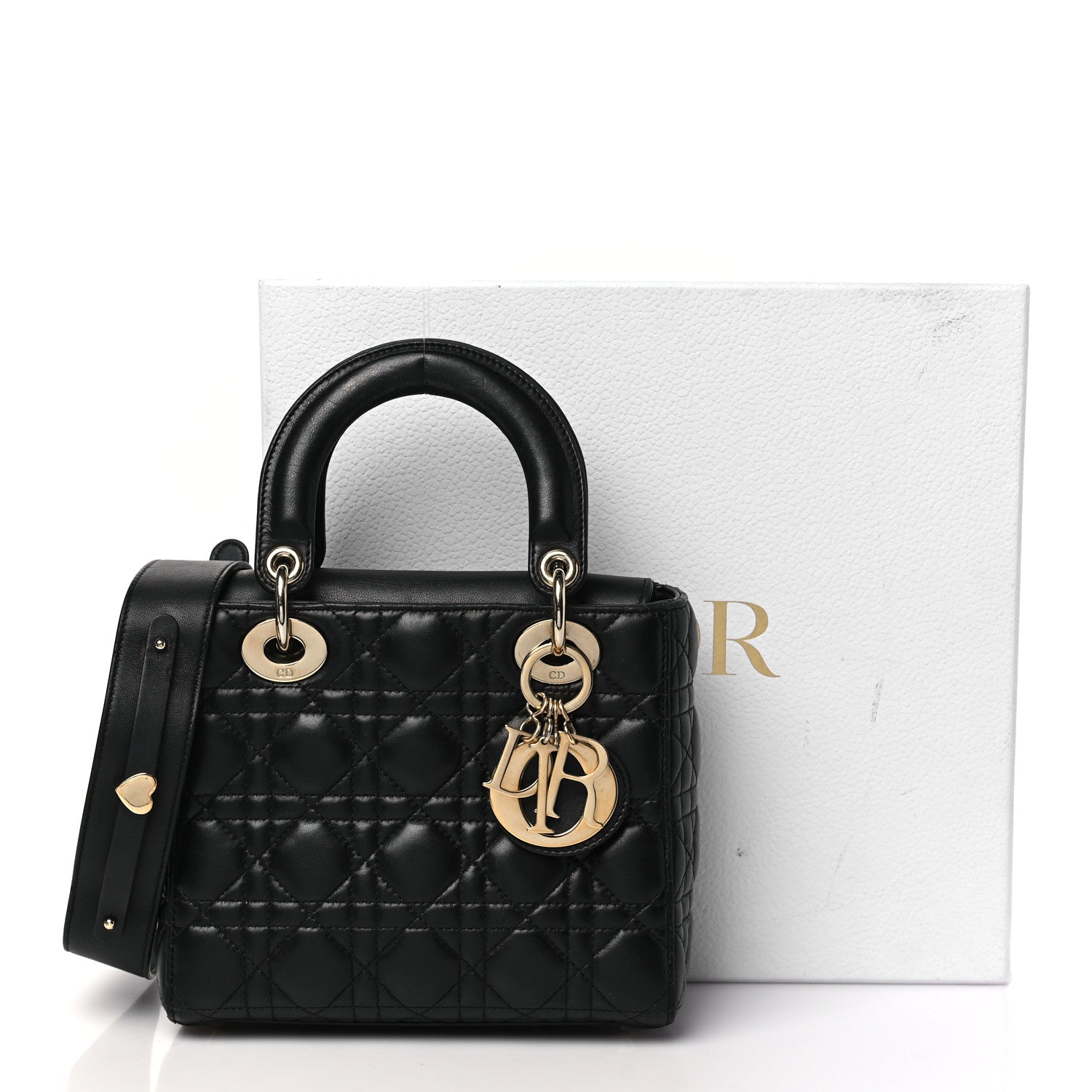Christian Dior Lambskin Cannage Small My ABCDior Lady Dior Black 13 of 13