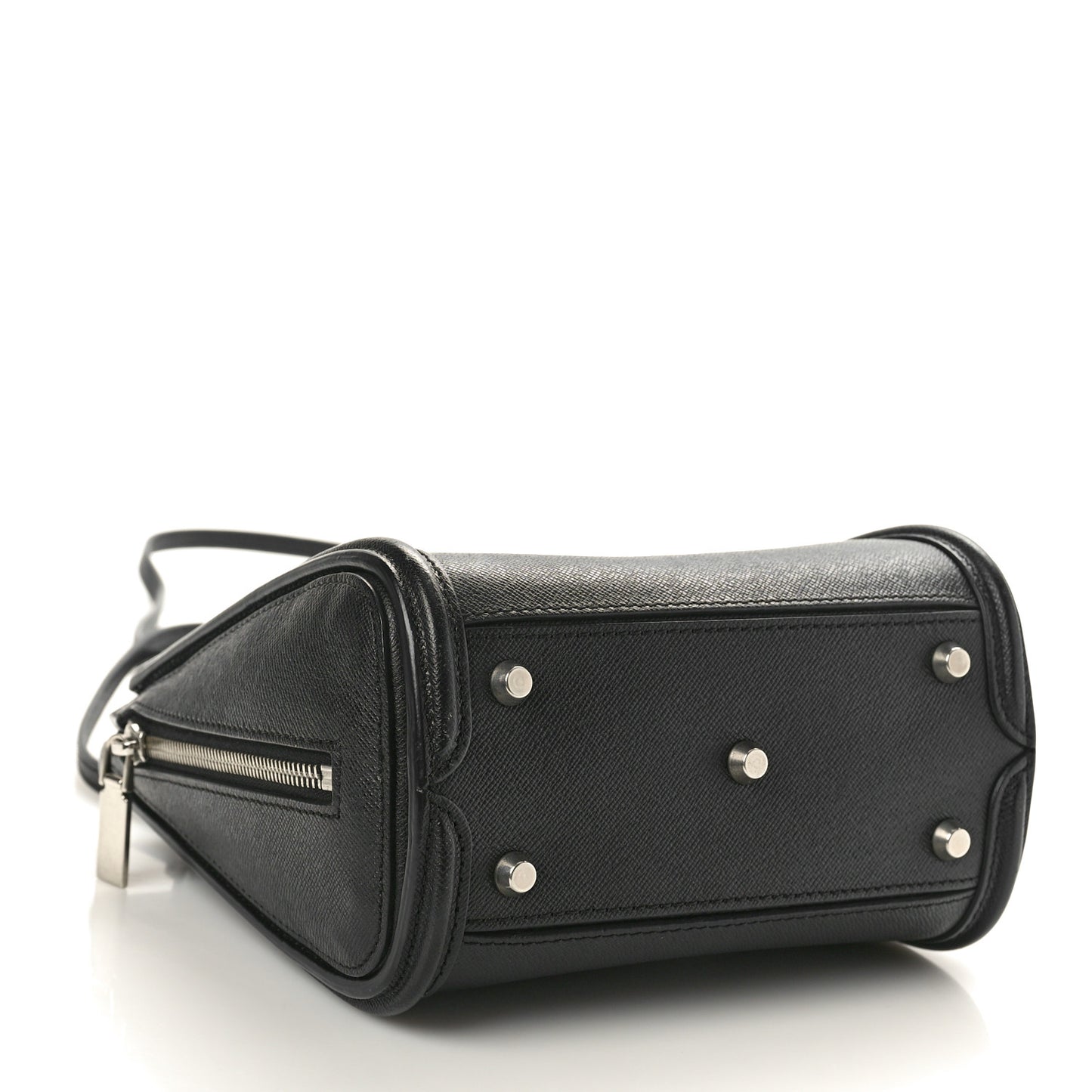Grained Calfskin Small Heroine Black