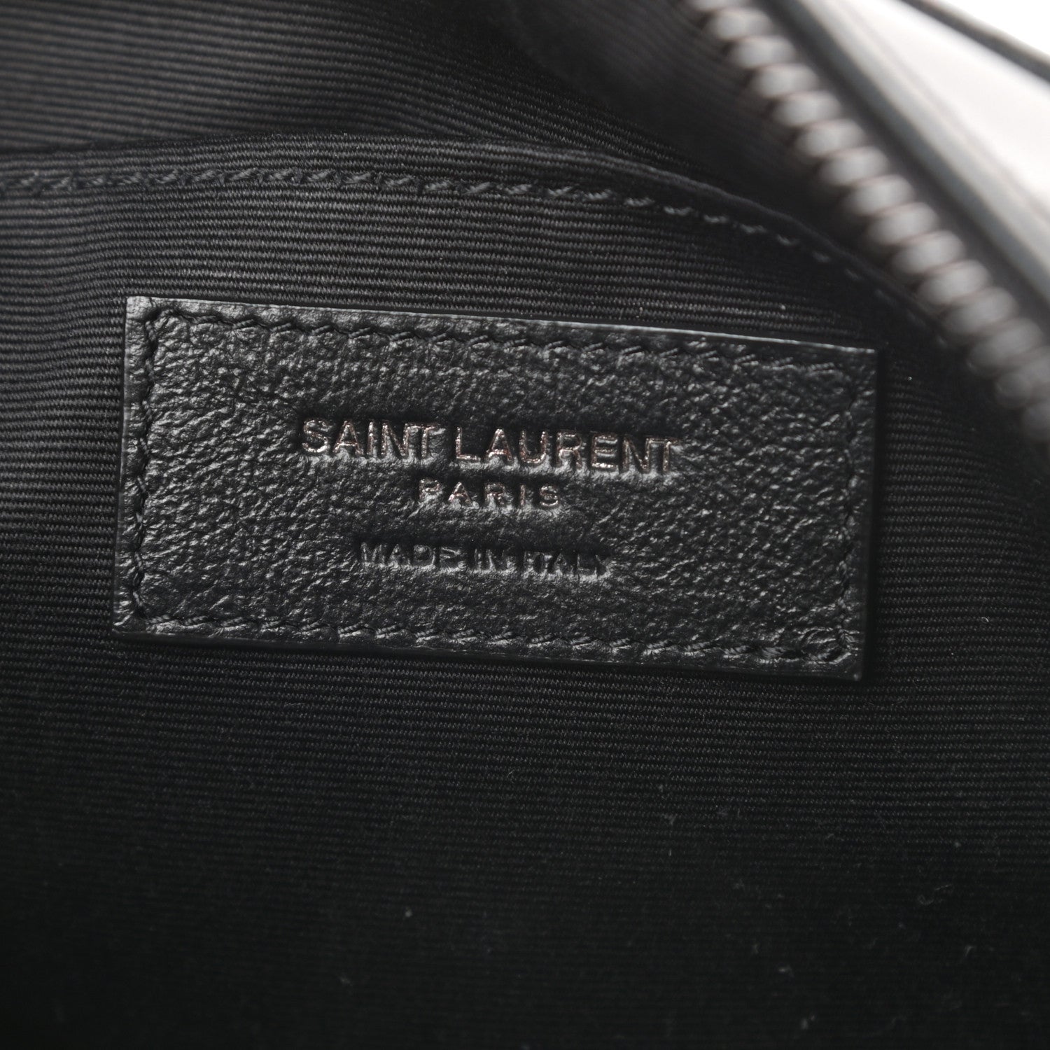 Saint Laurent Calfskin Matelasse Monogram Lou Camera Bag Black 6 of 10