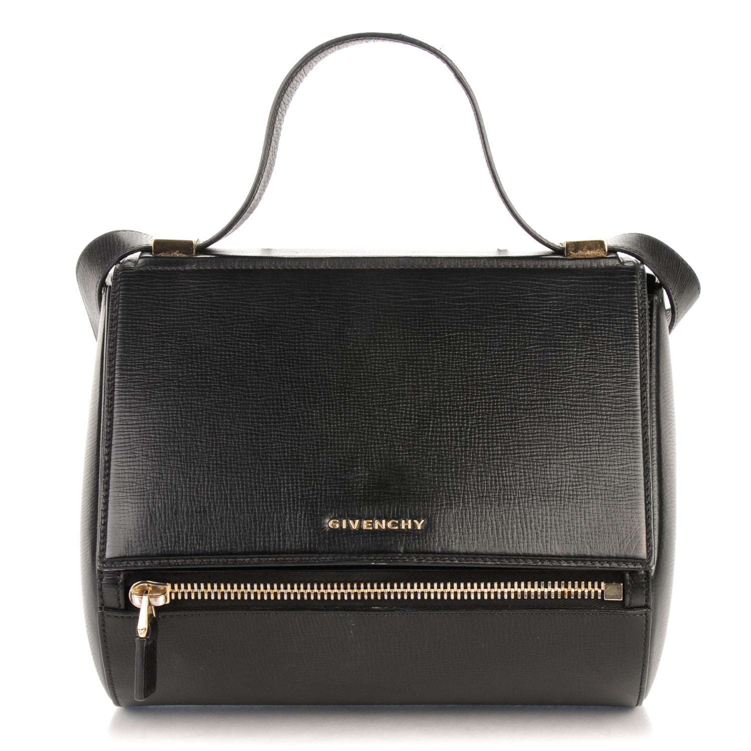 Givenchy Textured Calfskin Medium Pandora Box Crossbody Bag Black 1 of 9