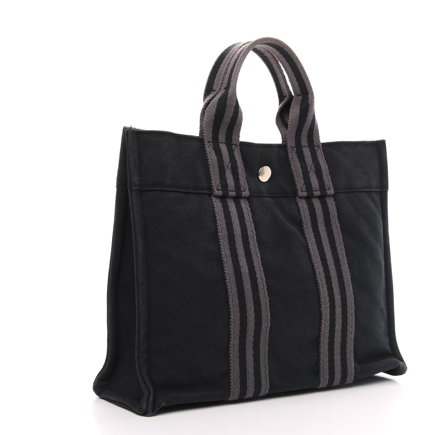 Hermes Canvas Herline PM Tote Black 3 of 9