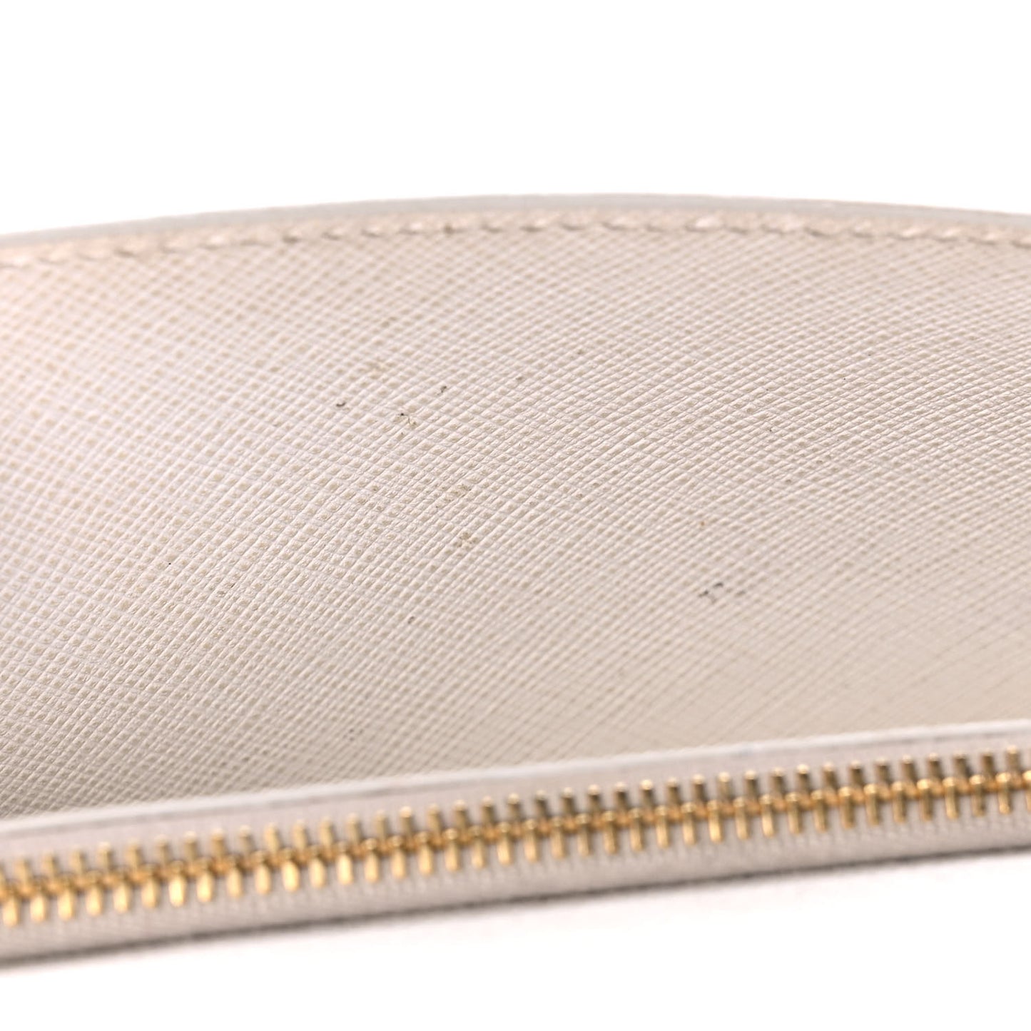 Saffiano Shine Monochrome Mini Flap Crossbody Wristlet Bag Bianco