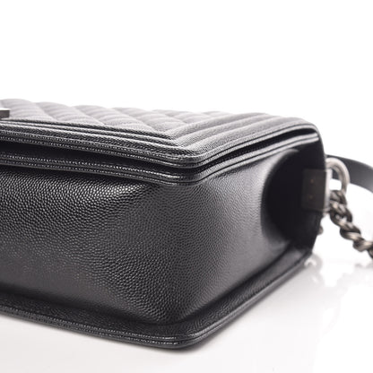 Chanel Caviar Quilted New Medium Boy Flap Black 9 of 13