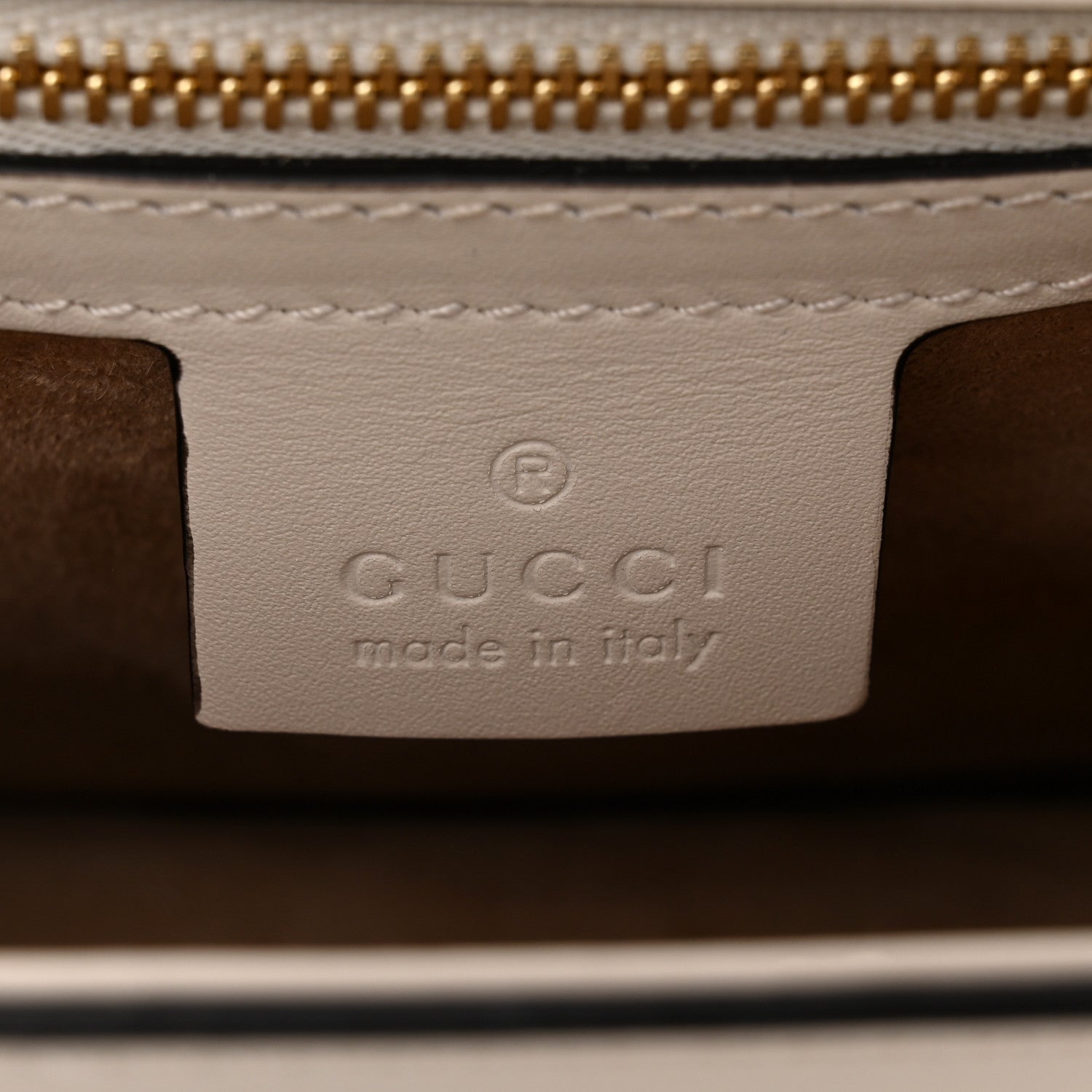 Gucci Calfskin Small Sylvie Shoulder Bag Off White 5 of 9