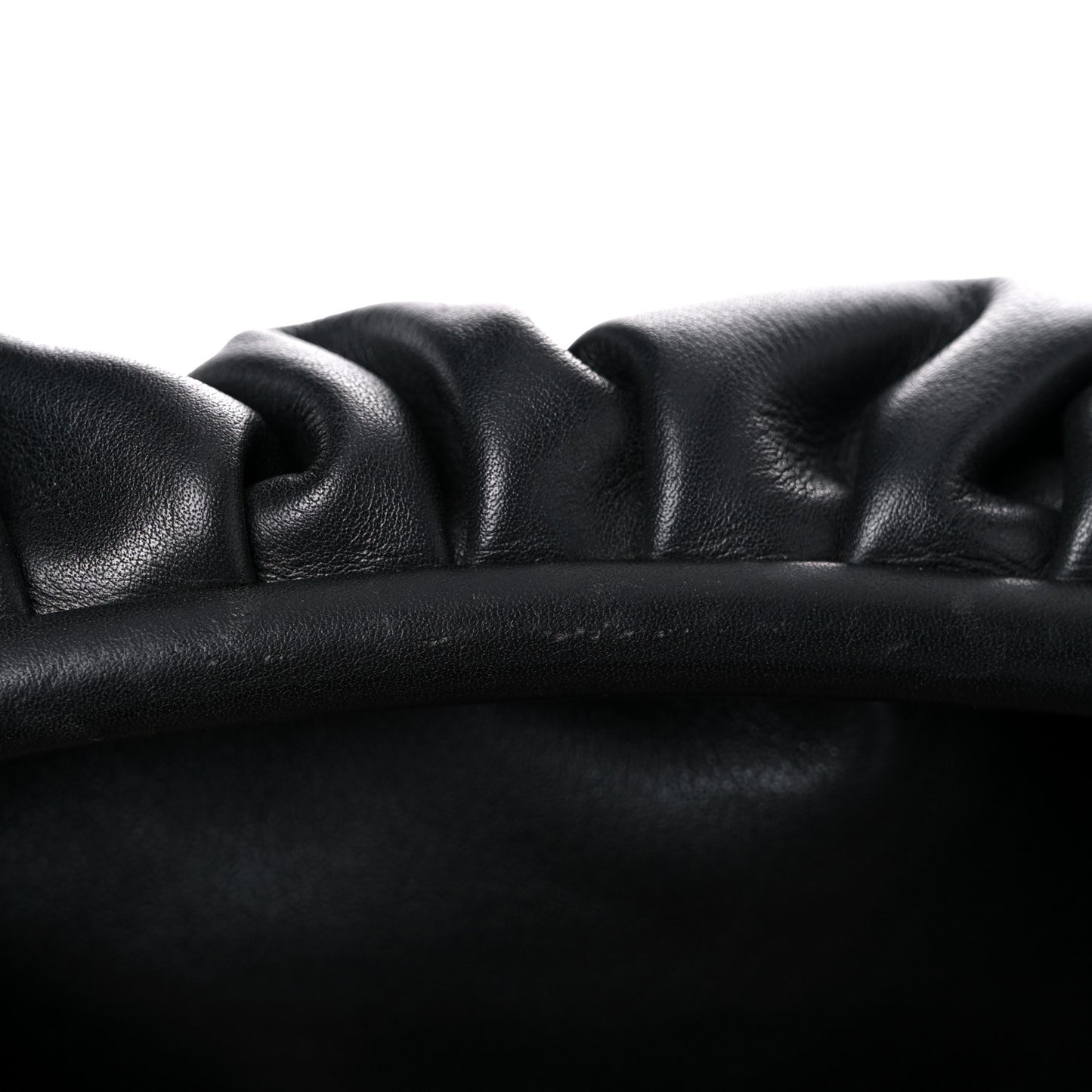 Smooth Butter Calf The Pouch Oversized Clutch Black