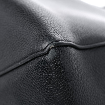 Celine Soft Grained Calfskin Small Belt Cabas Phantom Black 8 of 14